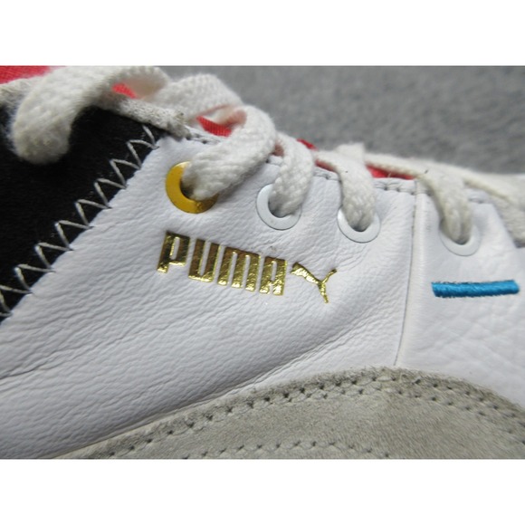 Puma Cali Star Shoes Womens Size 7 White Red Black 373908 01 Leather Sneakers - Picture 11 of 14